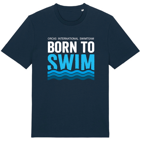 Orcas Men's T-Shirt "Born To Swim"