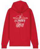 She Rides Unisex Kapuzenjacke Cultivator Red "Beflügelt"