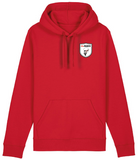 She Rides Unisex Hoodie Drummer Red "Beflügelt"