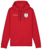 She Rides Unisex Hoodie Drummer Red "Beflügelt"