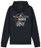 She Rides Unisex Hoodie Drummer Black "Beflügelt"
