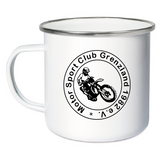 MSC Grenzland Emaille Tasse