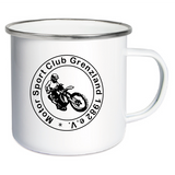 MSC Grenzland Emaille Tasse