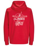 She Rides Unisex Hoodie Red "Beflügelt"