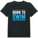 Orcas Kid's T-Shirt "Born To Swim"