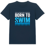 Orcas Kid's T-Shirt "Born To Swim"