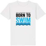 Orcas Kid's T-Shirt "Born To Swim"