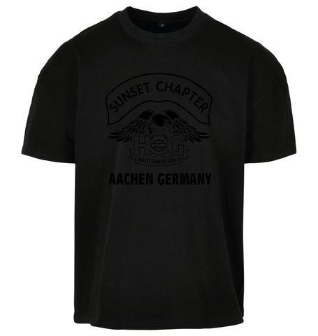 Sunset Chapter Oversize T-Shirt "Black On Black"