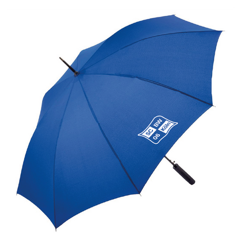 Blau-Weiß Regenschirm "Logo"