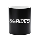 She Rides Tasse Laser