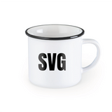 SVG Aphoven-Laffeld Keramiktasse im Emaillelook