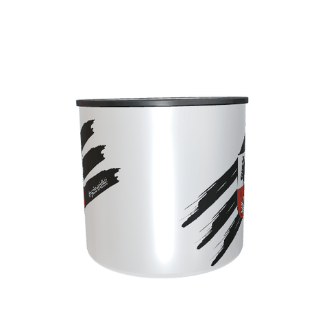 SVG Aphoven-Lattfeld Emailletasse "Stripes" (5637490245783)
