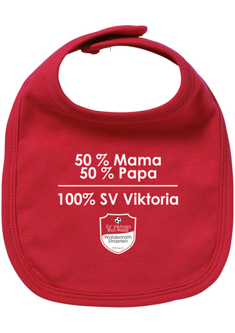 SV Viktoria Rot-Weiß Baby Lätzchen aus Bio-Baumwolle
