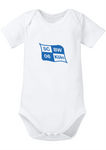 Blau-Weiß Baby Body "Logo"