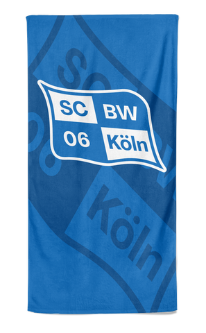 Blau-Weiß Handtuch "Logo"