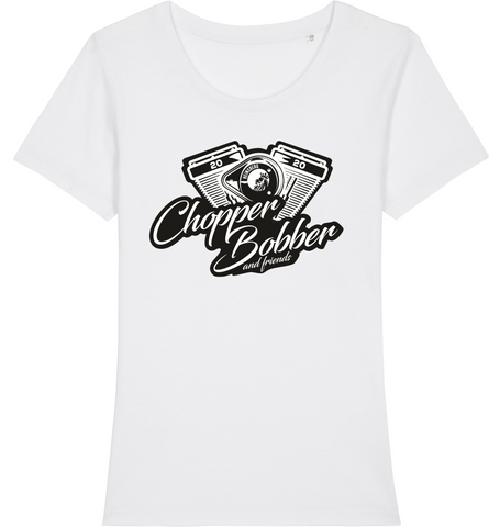Chopper Bobber Damen T-Shirt Weiss