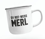 SV Rot Weiss Merl e.V. Emaille Tasse "Logo"