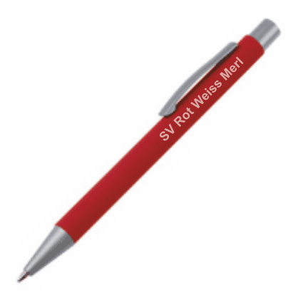 SV Rot Weiss Merl e.V. Kugelschreiber mit Gummierung