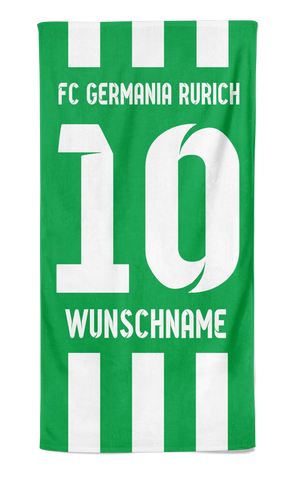 FC Germania Rurich Handtuch "Trikot" Personalisierbar