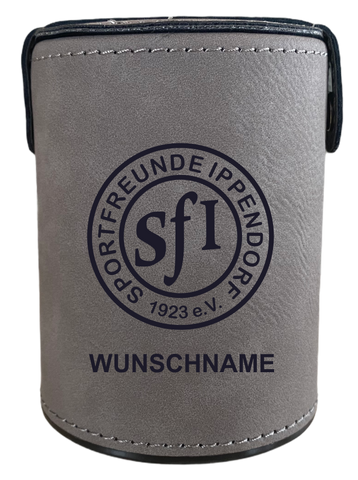 SF Ippendorf Würfelbecher Personalisierbar inkl. 5 rote Würfel